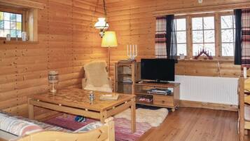 Fireplace, DVD player