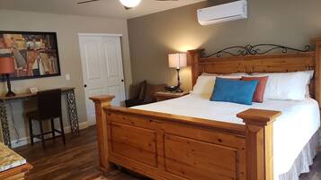 Desk, iron/ironing board, free WiFi, bed sheets