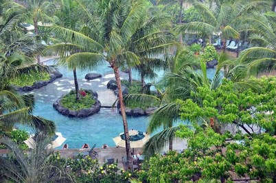 Christmas Week Ocean View Marriott Ko Olina Beach 2 Bedroom Villa with Balcony.