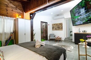 1 soverom, strykejern/-brett, reiseseng for barn og wi-fi (inkludert)