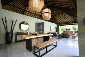 42-inch flat-screen TV with cable channels, LED TV