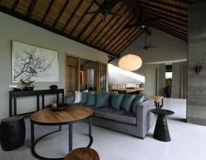 42-inch flat-screen TV with cable channels, LED TV