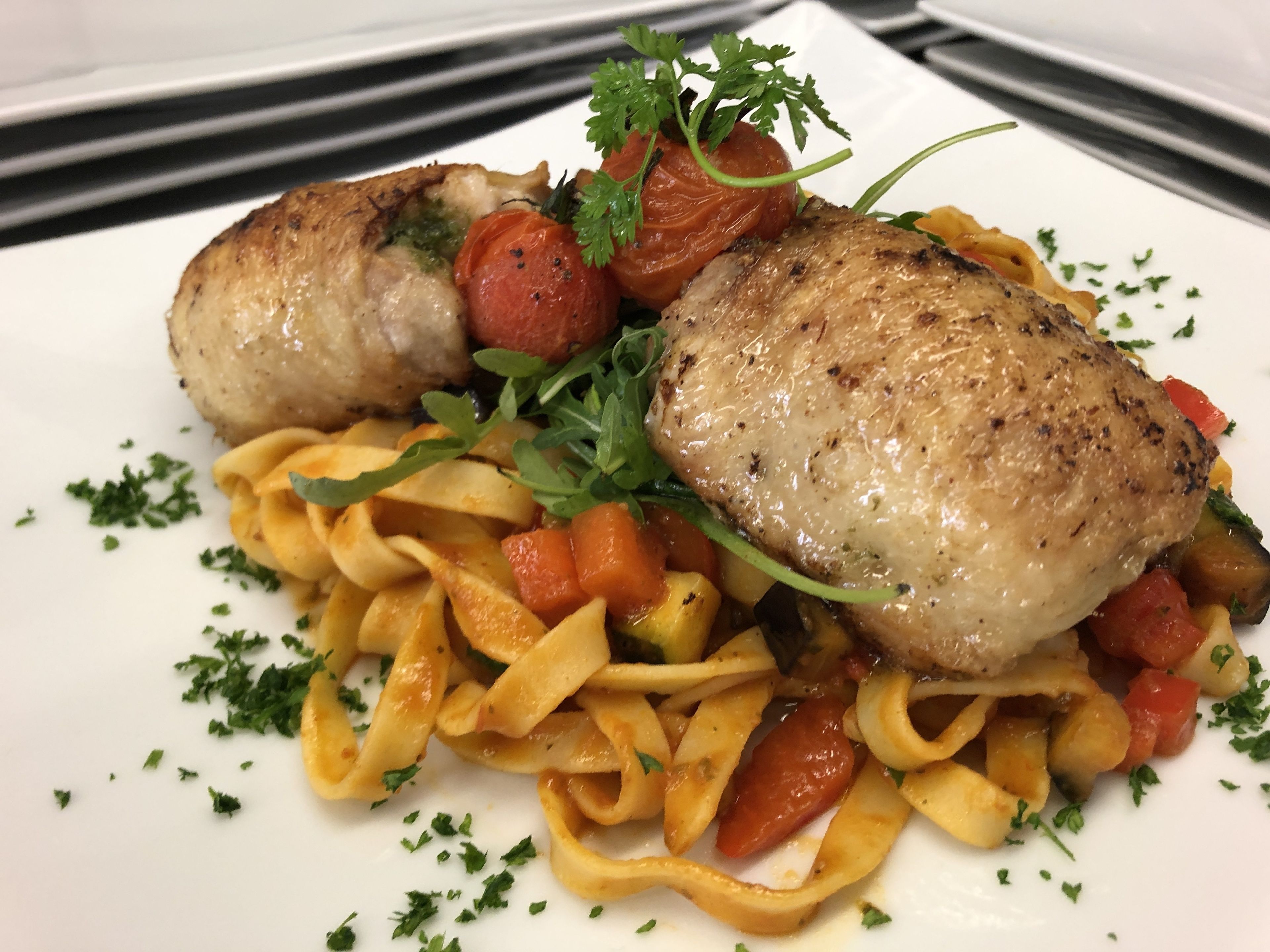 breakfast, lunch, dinner served; german cuisine