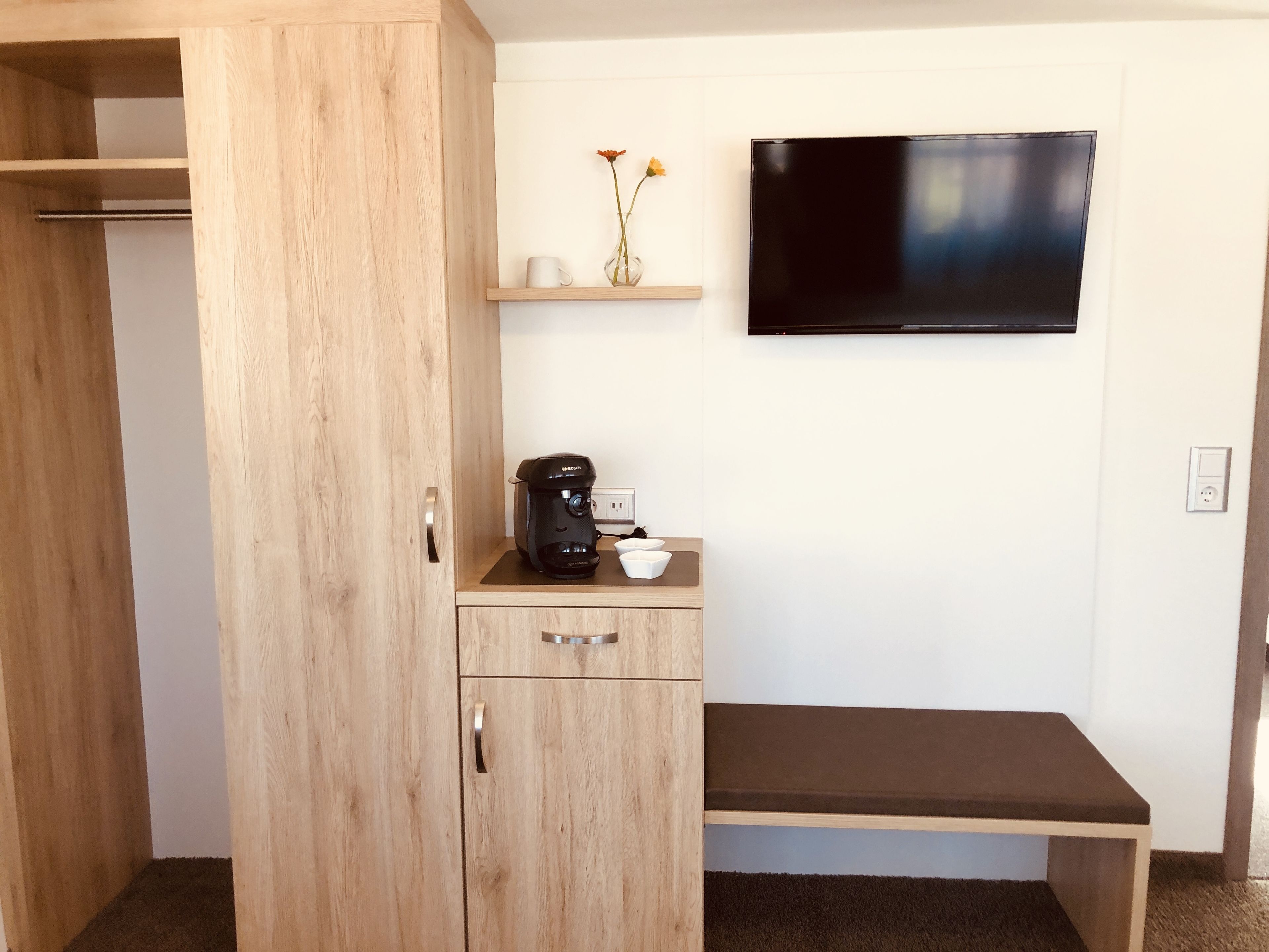 standard double room | in-room safe, desk, laptop workspace, blackout curtains