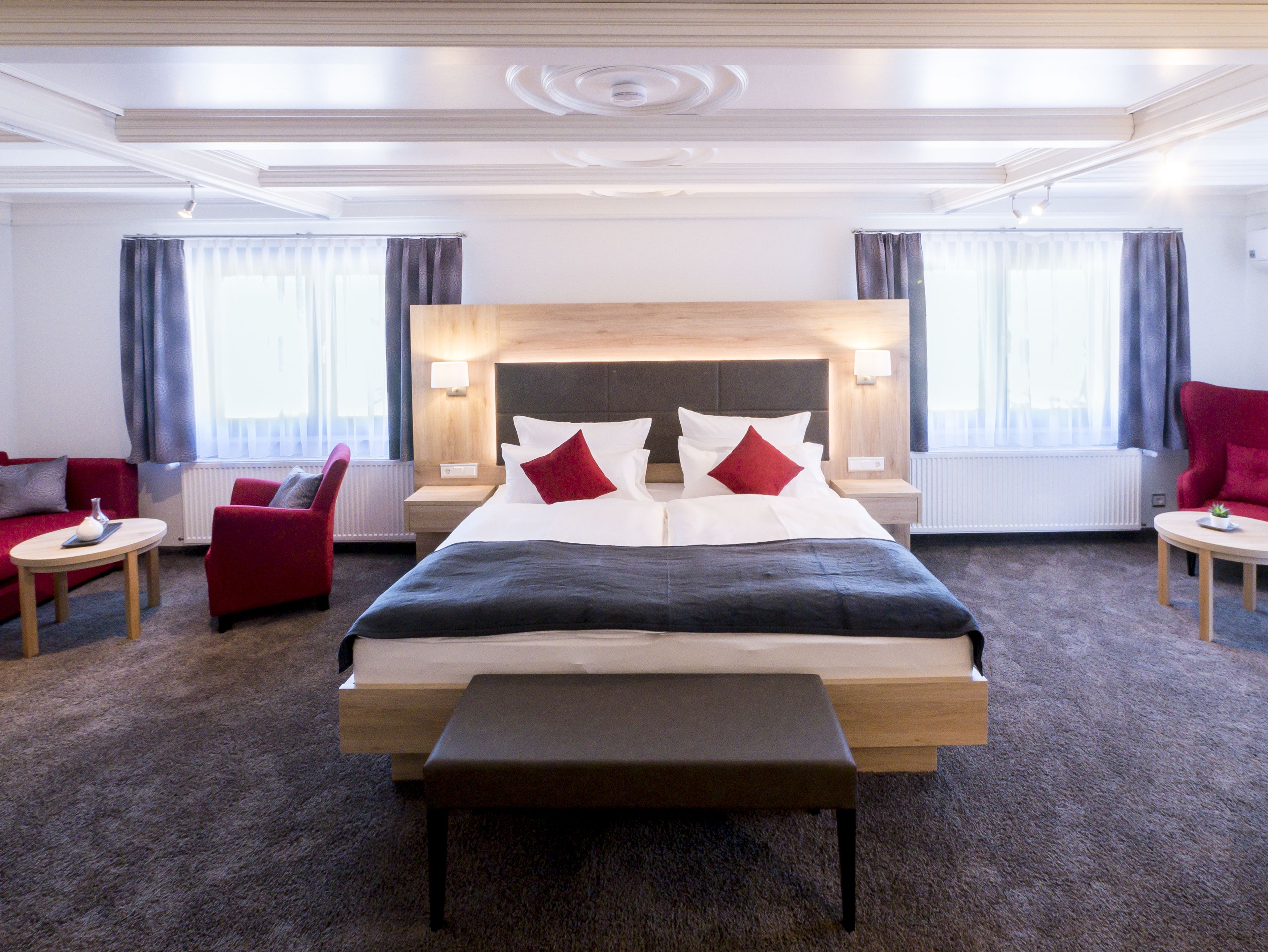 superior suite | in-room safe, desk, laptop workspace, blackout curtains