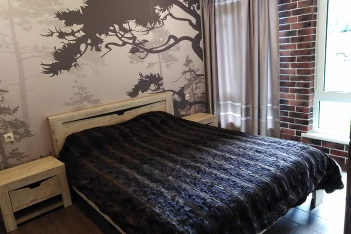 Blackout curtains, bed sheets
