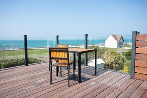 Deluxe-Doppelzimmer (Chambre 1) | Blick vom Balkon