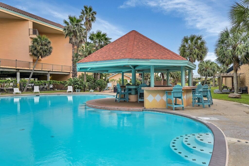 A heated pool