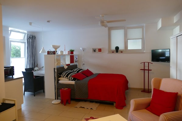 1 Schlafzimmer, Bügeleisen/Bügelbrett, kostenloses WLAN, Bettwäsche
