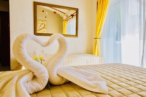 4 slaapkamers, een kluis op de kamer, gratis wifi, beddengoed