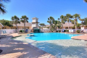 A heated pool
