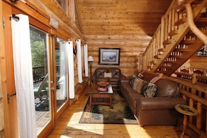 Televisión y chimenea