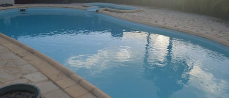 A heated pool