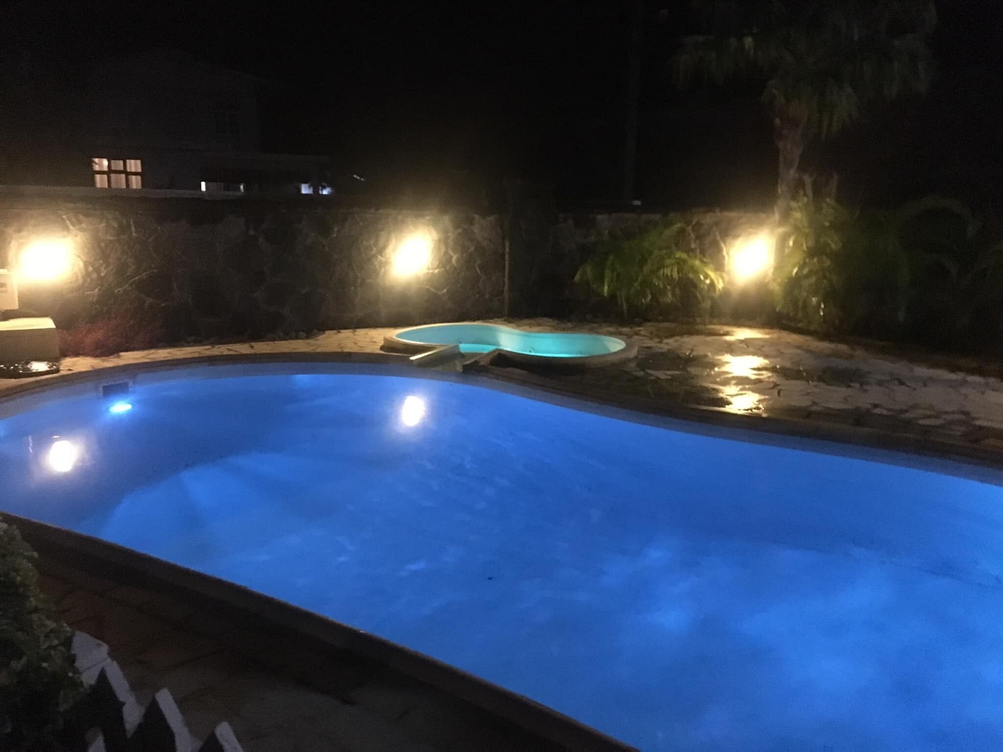 A heated pool