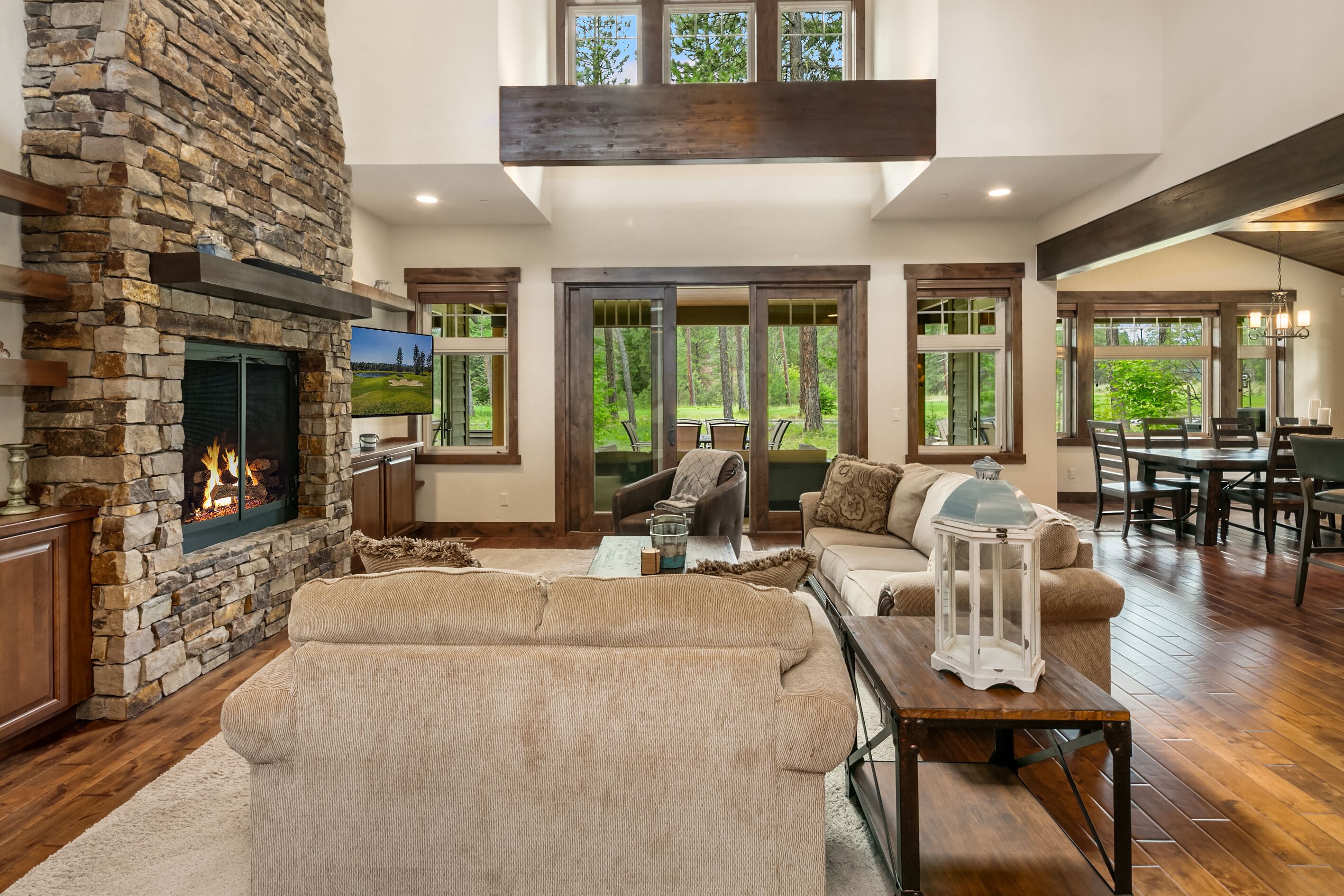 Smart TV, lareira, videogames, DVD player