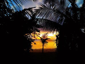 Front of property - evening/night - Magic life guesthouse (Felidhoo)