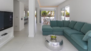 Villa, 3 Bedrooms, Private Pool | Living room - Protaras Villa Piera By The Sea (Paralimni)