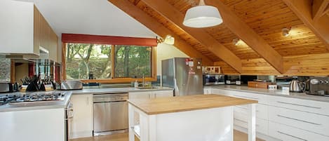 Microwave, oven, stovetop, dishwasher