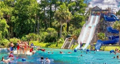 Relax in your chair on the floating dock as the tide rolls in & catch a few fish