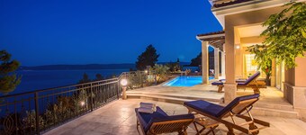 Villa Porto Mimice, piscine privée de 40 m², 4 chambres avec salles de bains privatives, sauna, gymnase, billard