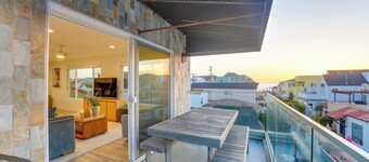 Modern Beach House Steps to Beach, Rooftop Deck Ocean/Bay Views, 4BR/AC, Parking