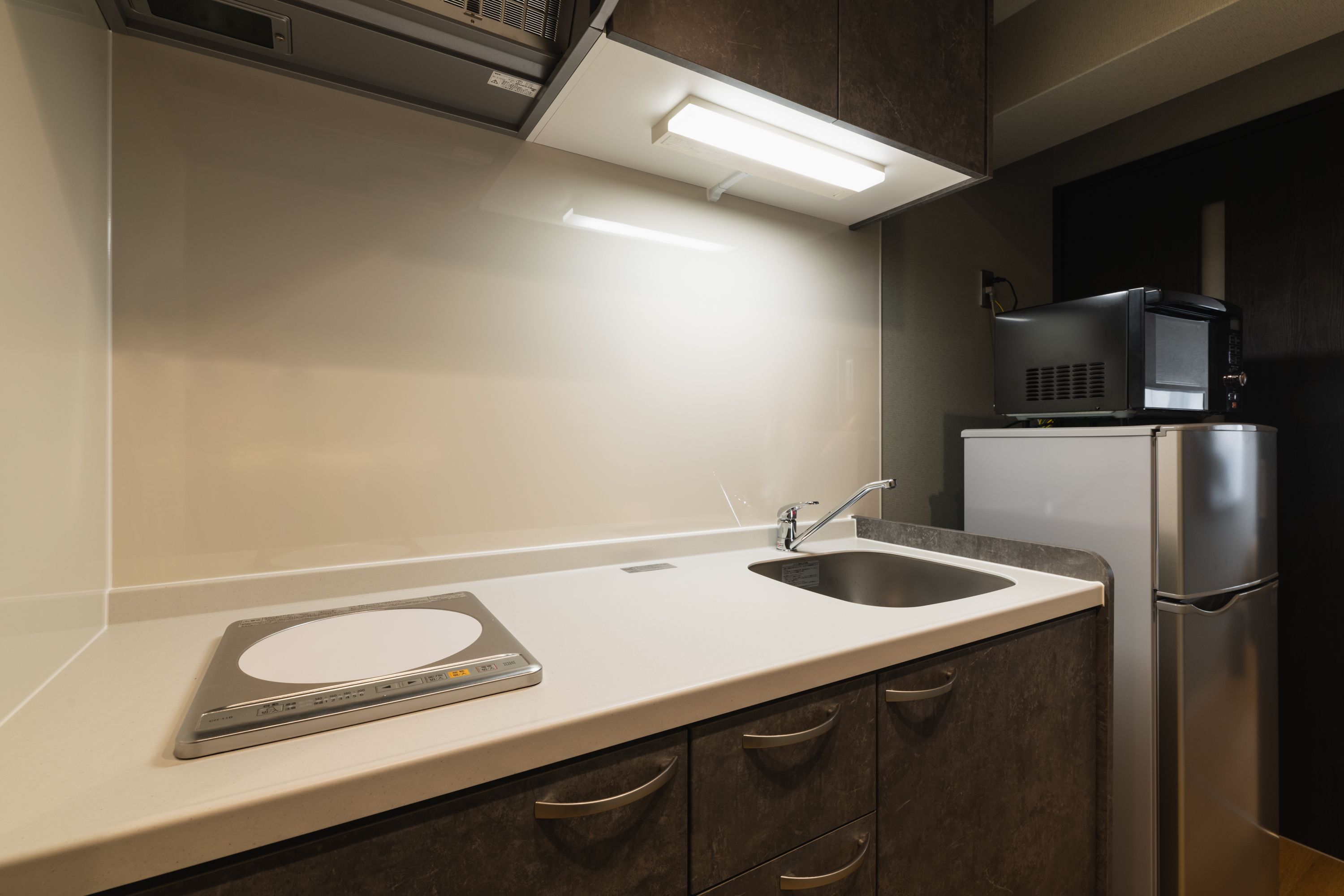 basic room | private kitchenette | fridge, microwave, cookware/dishes/utensils