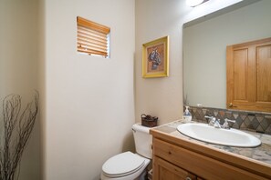 Towels, soap, shampoo, toilet paper