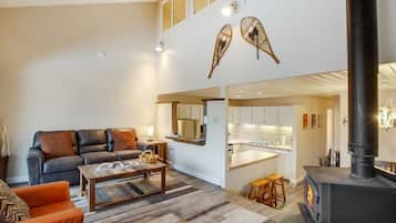 Smart TV, DVD player, books, video library