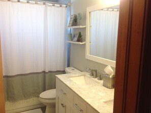 Combined shower/tub, hair dryer, towels, soap - Spacious 2 story home in a great location. Perfect for entrtaining. (Colorado Springs)