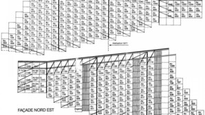 A detailed architectural floor plan of a building with labeled rooms and corridors, indicating a structured layout for navigation. - 100m from ski slopes, 1st floor, view valley, balcony, tv, 22m², Les Arcs (Les Arcs)