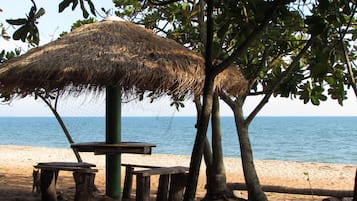 Aan het strand, ligstoelen aan het strand