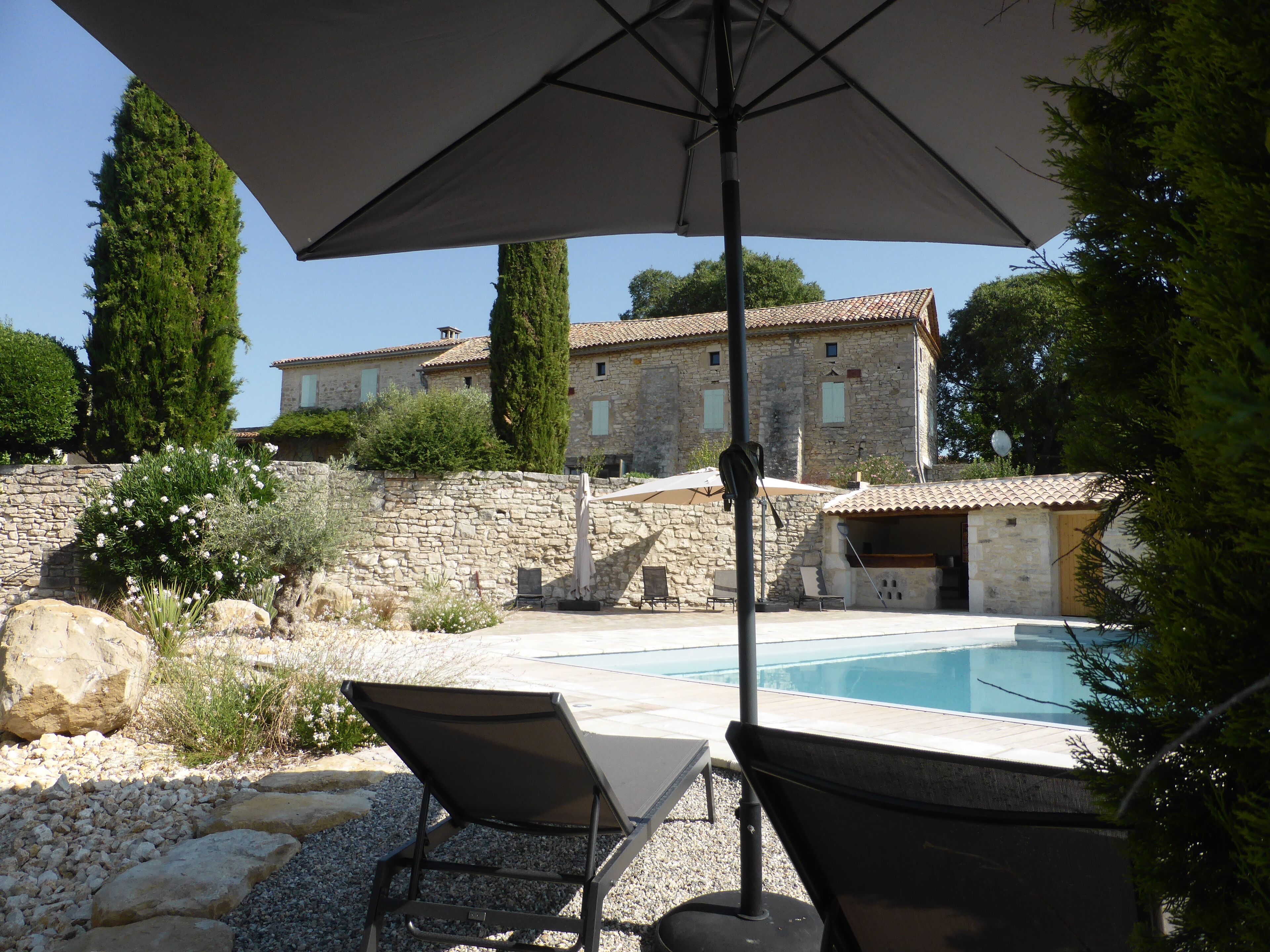 Piscine extérieure, piscine chauffée