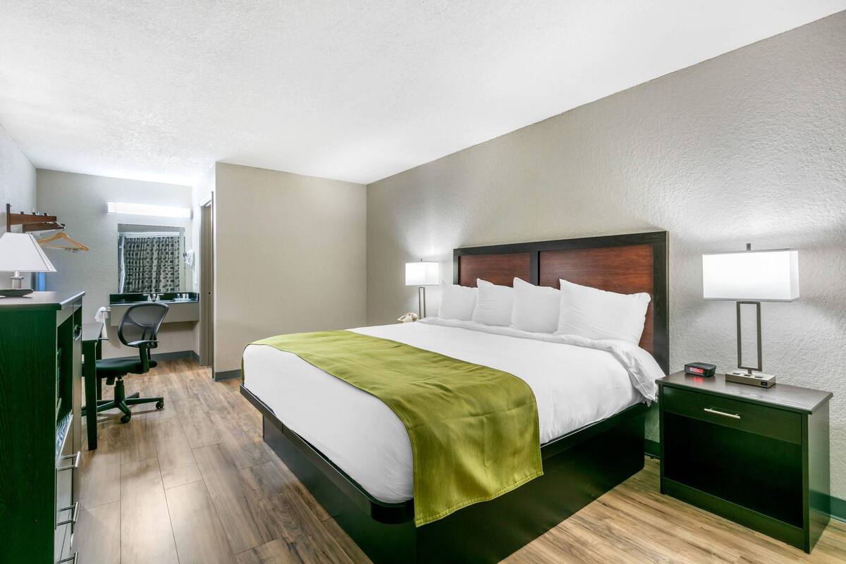 Standard Room, 1 King Bed, Non Smoking | Iron/ironing board, free WiFi, bed sheets
