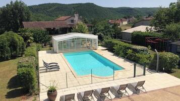 Una piscina riscaldata
