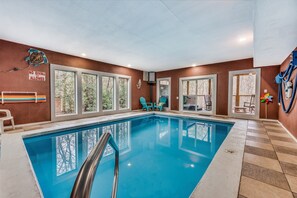 Indoor pool, a heated pool