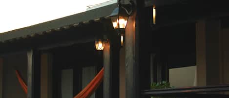 Front of property – evening/night