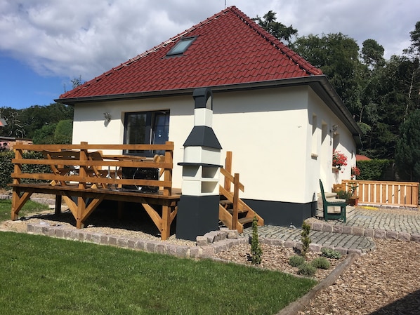 Terrace/patio - Vacation home at Eichenfleck (Basedow)