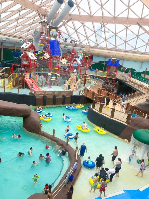 Indoor pool, outdoor pool