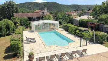 Una piscina riscaldata