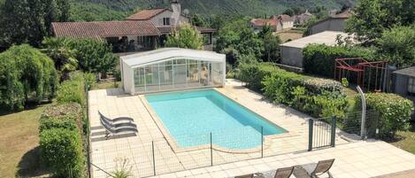 Una piscina riscaldata