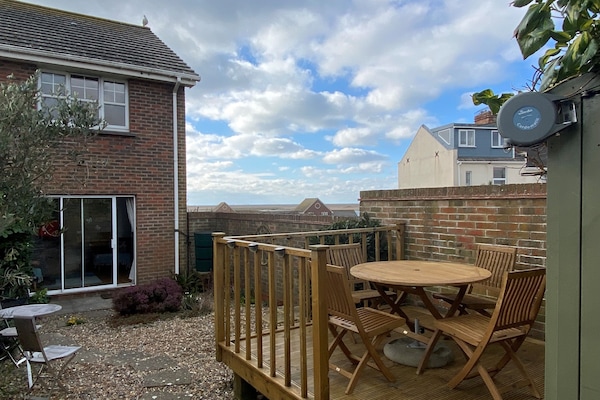 View over Chesil Beach