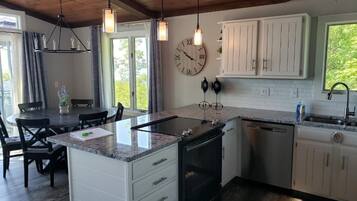 Microwave, oven, stovetop, dishwasher