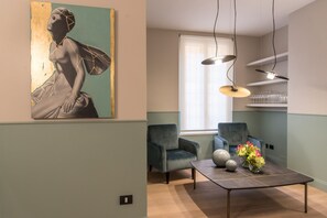 Sittområde i lobbyn