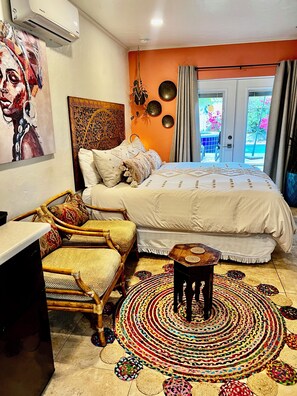 1 chambre, fer et planche à repasser, Wi-Fi, draps fournis