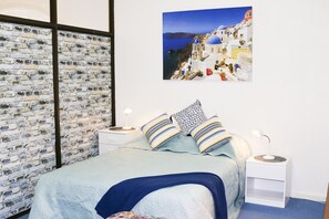 2 bedrooms, desk, iron/ironing board, travel cot