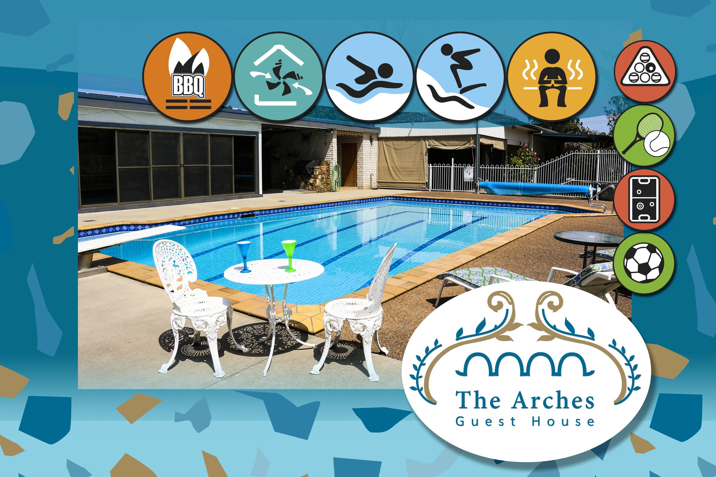 The Arches -  Upper Hunter Getaway - Large Entertainment Living& Relaxation