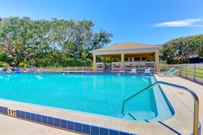 A heated pool