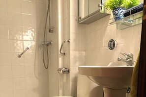 Hair dryer, towels