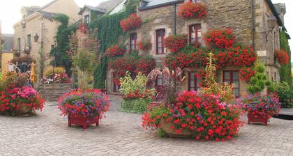 The castle moat in the city center