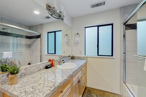 Free toiletries, hair dryer, towels